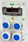 63A IP67 230V 400V डस्टप्रूफ निर्माण विद्युत वितरण बॉक्स पीसी सामग्री: