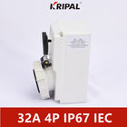 IP67 16A 3P मैकेनिकल इंटरलॉक IEC मानक के साथ सॉकेट स्विच किया गया