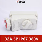 IP67 32A 5P 380V वाटरप्रूफ इंटरलॉक स्विच सॉकेट CE प्रमाणित: