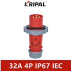 IP67 पनरोक औद्योगिक युग्मक संयोजन IEC मानक 32A 4P