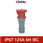 सीई IP67 125A 4 पिन औद्योगिक कनेक्टर उच्च तापमान प्रतिरोधी