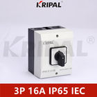 16A 230-440V IP65 संलग्नक के साथ पनरोक रोटरी कैम स्विच