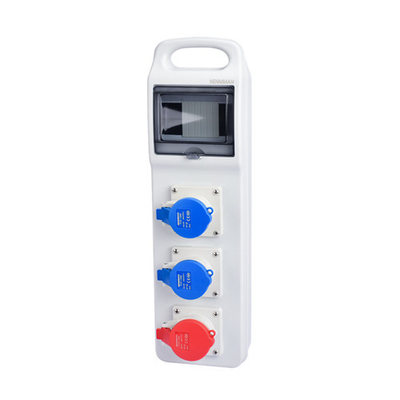 230V 32 Amp IP67 पोर्टेबल सॉकेट बॉक्स पीसी प्लास्टिक बॉक्स IEC मानक: