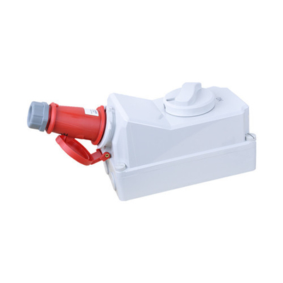 16Amp औद्योगिक इंटरलॉक स्विच सॉकेट प्लग 50Hz 4 पोल एंटीजिंग