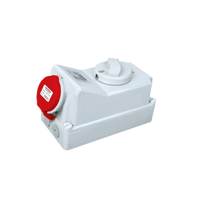16Amp औद्योगिक इंटरलॉक स्विच सॉकेट प्लग 50Hz 4 पोल एंटीजिंग